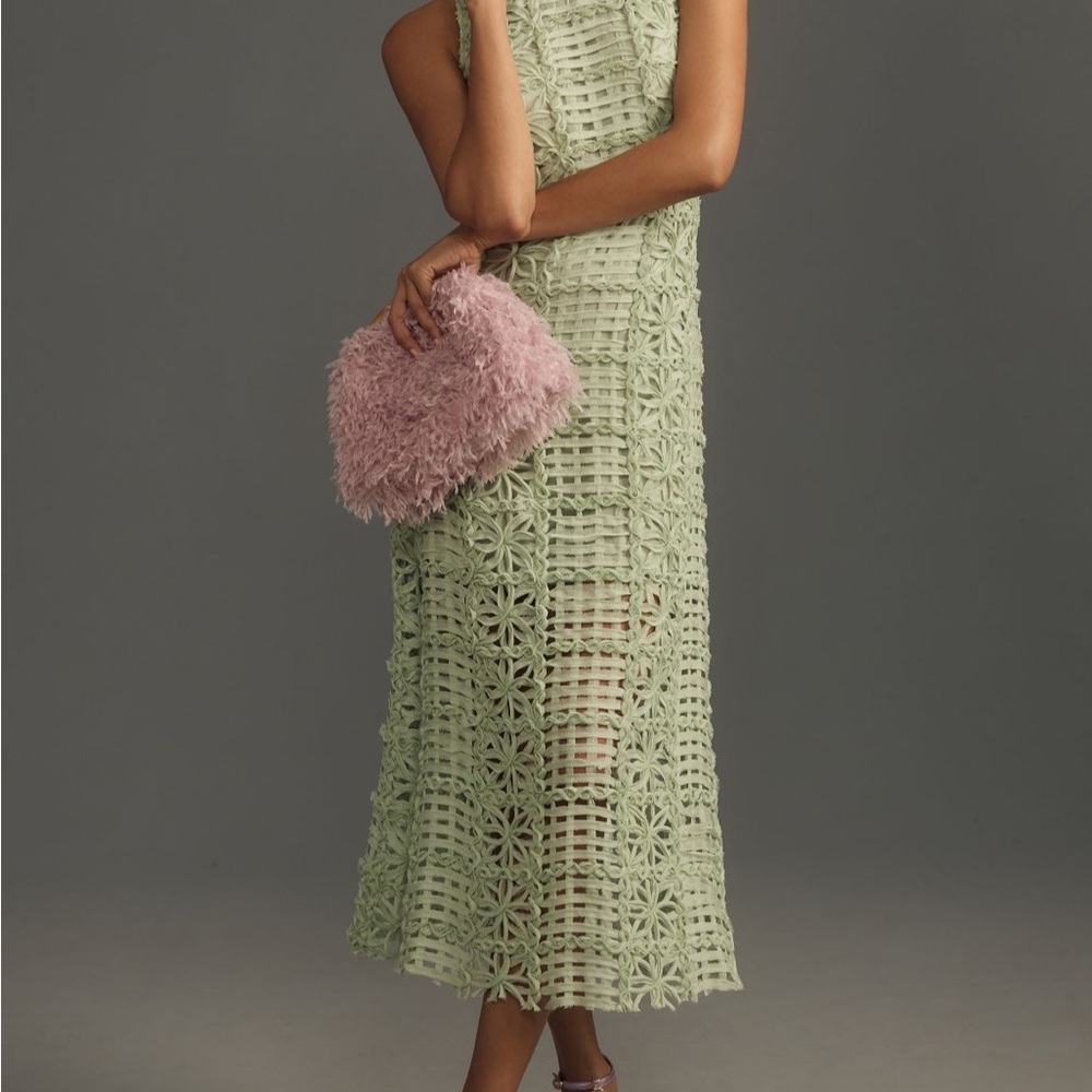 Endless Rose Sleeveless Textured Midi Dress